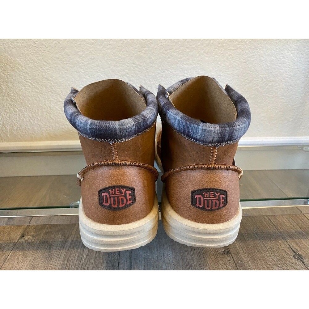 Hey Dude Mens Bradley Classic Ankle Boots US 15 EU 48 Cognac Water Resistant - Picture 2 of 7